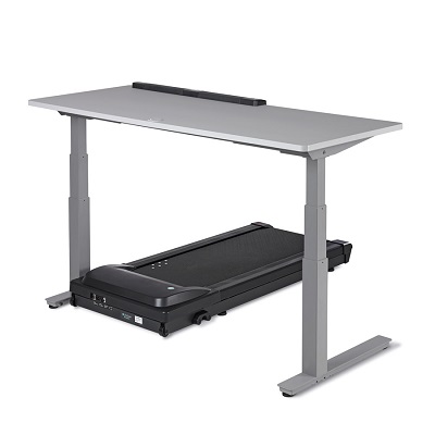 Lifespan walking treadmill and extra wide height adjustable desk