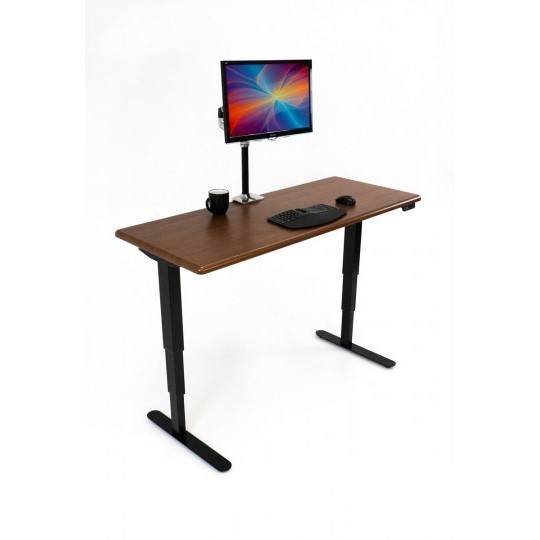 Energize Compact with shaker cherry desktop and black frame